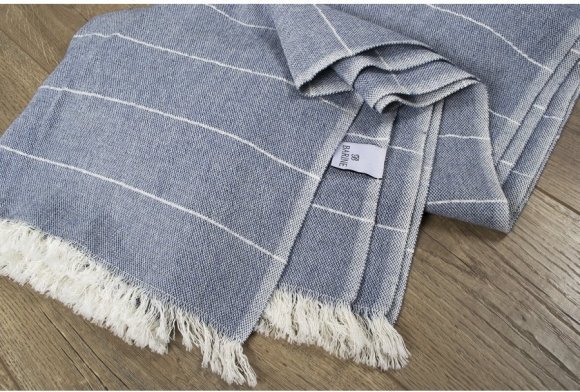 Плед-накидка Gleam denim синій 120х165 см 2000022200899 Плед-накидка Gleam denim синій 120х165 см 2000022200899