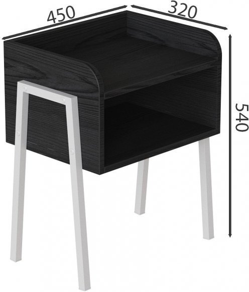 Тумба модульна Ferrum-decor Джузі 540x450x320 метал Білий ДСП Сосна Кембра 16 мм (FRD-102977) Тумба модульна Ferrum-decor Джузі 540x450x320 метал Білий ДСП Сосна Кембра 16 мм (FRD-102977)