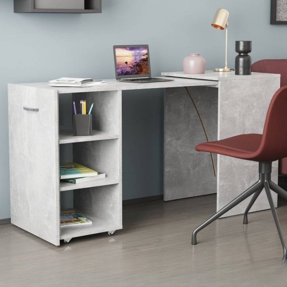 Стіл-тумба трансформер Смарт 1/1 Ferrum-decor 750x1450x500 ДСП Бетон 16 мм (FRD-105073) Стіл-тумба трансформер Смарт 1/1 Ferrum-decor 750x1450x500 ДСП Бетон 16 мм (FRD-105073)