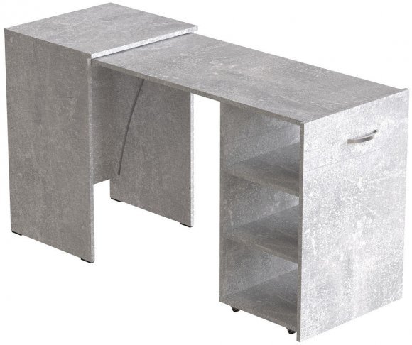 Стіл-тумба трансформер Смарт 1/1 Ferrum-decor 750x1450x500 ДСП Бетон 16 мм (FRD-105073) Стіл-тумба трансформер Смарт 1/1 Ferrum-decor 750x1450x500 ДСП Бетон 16 мм (FRD-105073)