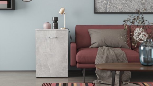 Стіл-тумба трансформер Смарт 1/1 Ferrum-decor 750x1450x500 ДСП Бетон 16 мм (FRD-105073) Стіл-тумба трансформер Смарт 1/1 Ferrum-decor 750x1450x500 ДСП Бетон 16 мм (FRD-105073)