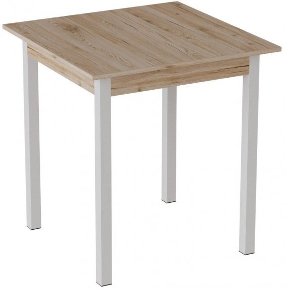 Стіл кухонний Ferrum-decor Дієго 75x70x70 Білий ДСП Сан-Марино 16мм (FRD-105650) Стіл кухонний Ferrum-decor Дієго 75x70x70 Білий ДСП Сан-Марино 16мм (FRD-105650)