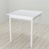 Стіл кухонний Ferrum-decor Агата 75x70x70 Білий ДСП Біле 16мм (FRD-106239)