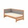 Односпальне дерев'яне ліжко Mebigrand Ліза М6 (ліва спинка) Вільха/Аляска 93 (Сірий) 80x160 см MBG-26170 Односпальне дерев'яне ліжко Mebigrand Ліза М6 (ліва спинка) Вільха/Аляска 93 (Сірий) 80x160 см MBG-26170