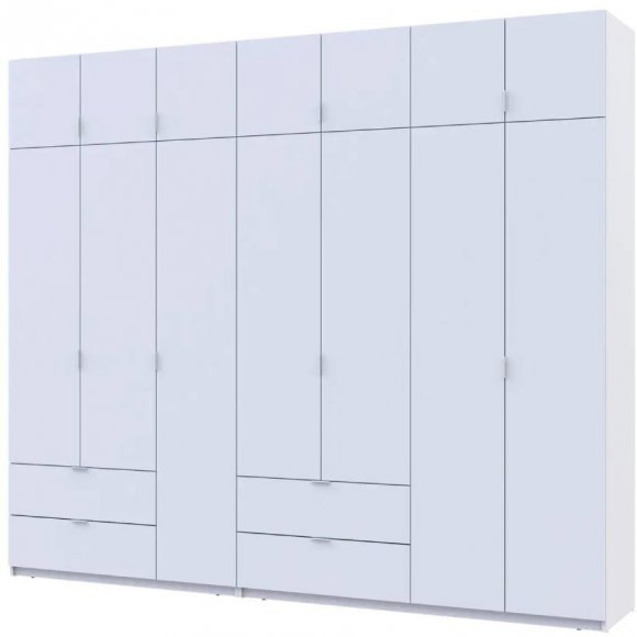Шафа для одягу Doros Лукас Біла 3+4 ДСП 280х50х240 DRS-011686 (42005118) Шафа для одягу Doros Лукас Біла 3+4 ДСП 280х50х240 DRS-011686 (42005118)