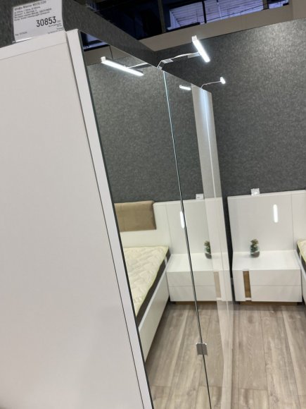 Шафа для одягу Perfect Home Арко / Arco 4-дверна з дзеркалом 4D2S/220 Білий глянець/дуб грандсон (PFH-091041) Шафа для одягу Perfect Home Арко / Arco 4-дверна з дзеркалом 4D2S/220 Білий глянець/дуб грандсон (PFH-091041)