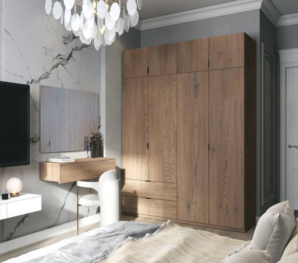 Шафа розпашна з антресоллю Doros Лукас 160х50х240 см Канноло (DRS-011881) Шафа розпашна з антресоллю Doros Лукас 160х50х240 см Канноло (DRS-011881)