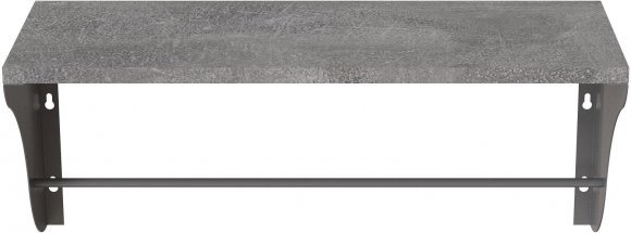 Настінна полиця Ferrum-decor Комфі 260x600x240 метал Сірий ДСП Бетон 16 мм (FRD-102757) Настінна полиця Ferrum-decor Комфі 260x600x240 метал Сірий ДСП Бетон 16 мм (FRD-102757)