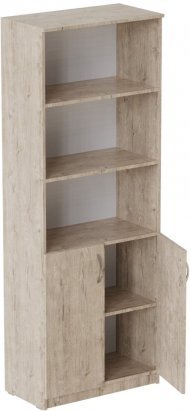 Шафа Анжело Ferrum-decor на 5 полиць з 2 дверима 1900x800x380 ДСП Дуб Сан-Марино 16 мм (FRD-105062)