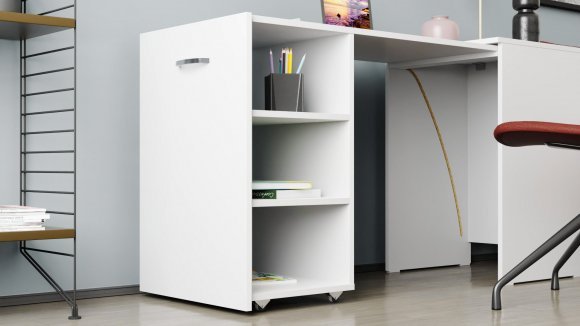 Стіл-тумба трансформер Смарт 1/2 Ferrum-decor 750x1450x600 ДСП Біле 16 мм (FRD-105074) Стіл-тумба трансформер Смарт 1/2 Ferrum-decor 750x1450x600 ДСП Біле 16 мм (FRD-105074)