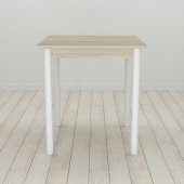 Кухонний стіл Ferrum-decor Агата 75x70x70 Білий ДСП Сонома 16мм (FRD-106240)