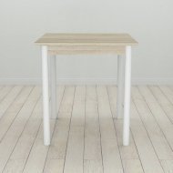 Кухонний стіл Ferrum-decor Агата 75x70x70 Білий ДСП Сонома 16мм (FRD-106240)