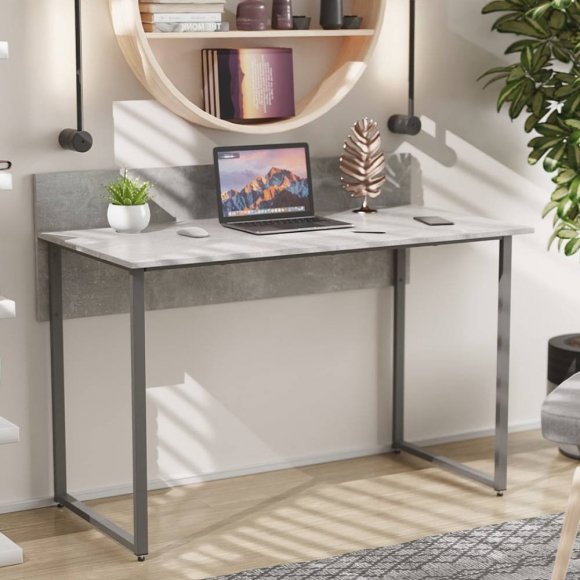 Стіл письмовий Скай Ferrum-decor 75x120x60 Сірий метал ДСП Бетон 16 мм (FRD-106659)