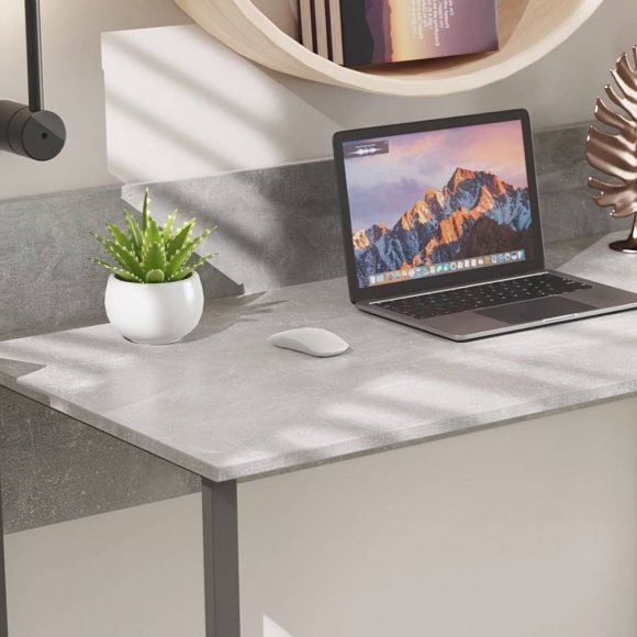 Стіл письмовий Скай Ferrum-decor 75x120x60 Сірий метал ДСП Бетон 16 мм (FRD-106659)
