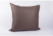 Наволочки Готель сатин страйп 1х1 кава Туреччина 70х70 см (2 шт)