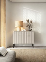 Комод Perfect Home Нова / Nova 2-дверний з 2 шухлядами і чорними ніжками KSZ104 Кашемір (PFH-091222) Комод Perfect Home Нова / Nova 2-дверний з 2 шухлядами і чорними ніжками KSZ104 Кашемір (PFH-091222)
