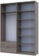 Шафа розпашна з антресоллю Doros Лукас 180х50х240 см Канноло (DRS-011882)