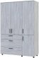 Шафа для одягу Doros Торн Сосна Натті 3 ДСП/3Ш (полиці) 135х51.6х200 (DRS-012080) Шафа для одягу Doros Торн Сосна Натті 3 ДСП/3Ш (полиці) 135х51.6х200 (DRS-012080)
