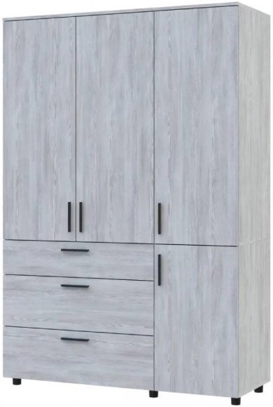 Шафа для одягу Doros Торн Сосна Натті 3 ДСП/3Ш (полиці) 135х51.6х200 (DRS-012080) Шафа для одягу Doros Торн Сосна Натті 3 ДСП/3Ш (полиці) 135х51.6х200 (DRS-012080)