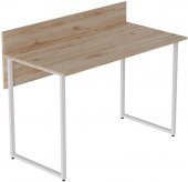 Комп'ютерний стіл Ferrum-decor Скай 75x140x60 білий ДСП Дуб Сан-Марино 32мм (FRD-101089)