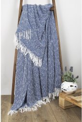 Плед-накидка Wave indigo синій 140х170 см 2000022200912