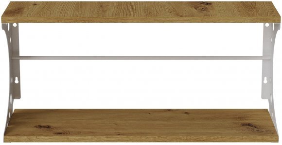 Настінна полиця Ferrum-decor Букін 330x600x240 метал Білий ДСП Дуб Артизан 16 мм (FRD-102875) Настінна полиця Ferrum-decor Букін 330x600x240 метал Білий ДСП Дуб Артизан 16 мм (FRD-102875)