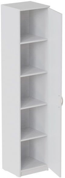 Пенал Анжело Ferrum-decor на 5 полиць із дверима 1900x400x380 ДСП Біле 16 мм (FRD-104905) Пенал Анжело Ferrum-decor на 5 полиць із дверима 1900x400x380 ДСП Біле 16 мм (FRD-104905)