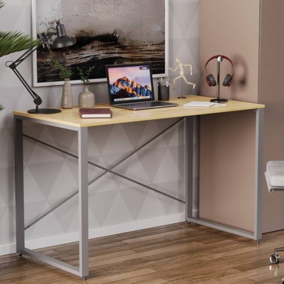Письмовий стіл Ferrum-decor Серії Конект 75x120x600 сірий ДСП Дуб Артизан 16мм (FRD-104215) Письмовий стіл Ferrum-decor Серії Конект 75x120x600 сірий ДСП Дуб Артизан 16мм (FRD-104215)