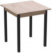 Стіл кухонний Ferrum-decor Дієго 75x70x70 Чорний ДСП Сан-Марино 16мм (FRD-105652)
