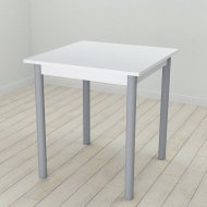 Стіл кухонний Ferrum-decor Агата 75x70x70 Сірий ДСП Біле 16мм (FRD-106242)