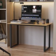 Стіл письмовий Кнап 2 Ferrum-decor 750x1400x700 Чорний метал ДСП Дуб Артизан 16 мм (FRD-106431) Стіл письмовий Кнап 2 Ferrum-decor 750x1400x700 Чорний метал ДСП Дуб Артизан 16 мм (FRD-106431)