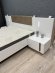 Ліжко (каркас) Perfect Home Арко / Arco 160 з м'яким ізголів'ям двоспальне Білий глянець/дуб грандсон (PFH-091045) Ліжко (каркас) Perfect Home Арко / Arco 160 з м'яким ізголів'ям двоспальне Білий глянець/дуб грандсон (PFH-091045)