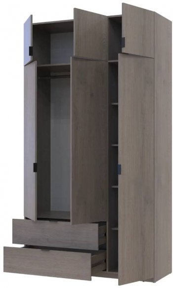 Шафа розпашна з антресоллю Doros Лукас 135х50х240 см Канноло (DRS-011883)
