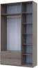 Шафа розпашна з антресоллю Doros Лукас 135х50х240 см Канноло (DRS-011883)