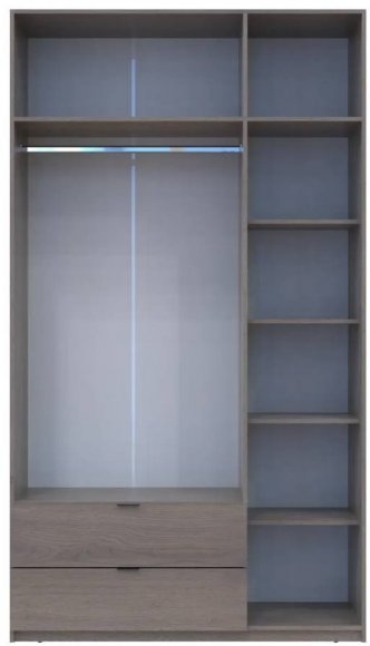 Шафа розпашна з антресоллю Doros Лукас 135х50х240 см Канноло (DRS-011883)