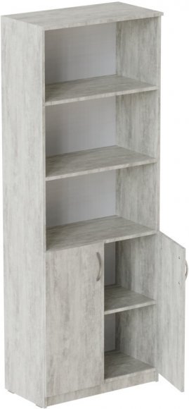 Шафа Анжело Ferrum-decor на 5 полиць з 2 дверима 1900x800x380 ДСП Бетон 16 мм (FRD-105066) Шафа Анжело Ferrum-decor на 5 полиць з 2 дверима 1900x800x380 ДСП Бетон 16 мм (FRD-105066)