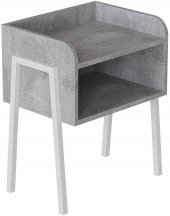 Тумба модульна Ferrum-decor Джузі 540x450x320 метал Білий ДСП Бетон 16 мм (FRD-102981) Тумба модульна Ferrum-decor Джузі 540x450x320 метал Білий ДСП Бетон 16 мм (FRD-102981)
