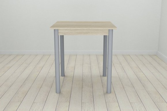 Стіл кухонний Ferrum-decor Агата 75x70x70 Сірий ДСП Сонома 16мм (FRD-106243)