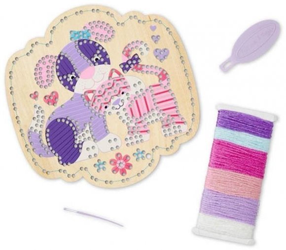 Вишивка по дереву Кошеня та щеня MD8916