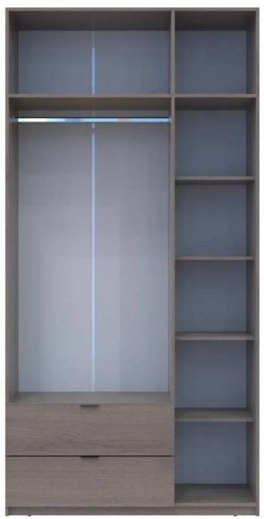 Шафа розпашна з антресоллю Doros Лукас 120х50х240 см Канноло (DRS-011884) Шафа розпашна з антресоллю Doros Лукас 120х50х240 см Канноло (DRS-011884)