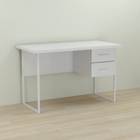 Письмовий стіл Ferrum-decor Дакота 76x120x70 білий ДСП Біле 32мм (FRD-102121)