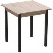 Стіл кухонний Ferrum-decor Дієго 75x80x80 Сірий ДСП Сан-Марино 16мм (FRD-105654)