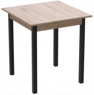 Стіл кухонний Ferrum-decor Дієго 75x80x80 Сірий ДСП Сан-Марино 16мм (FRD-105654)