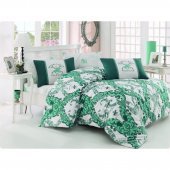 Постільна білизна BHPC 024 Green євро 200х220 см