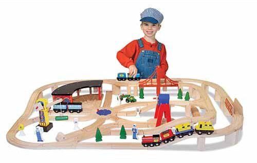 Melissa & Doug Деревянная железная дорога MD701