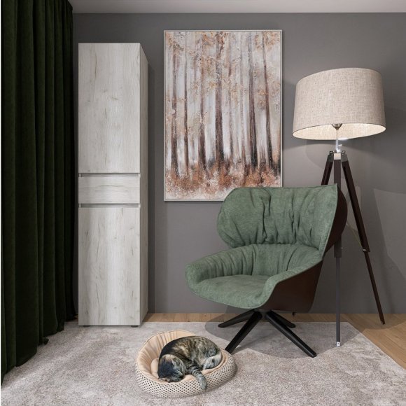 Пенал з висувним ящиком Еверест Лайт ПЛ-1 Дуб Крафт білий (DTM-071078) Пенал з висувним ящиком Еверест Лайт ПЛ-1 Дуб Крафт білий (DTM-071078)