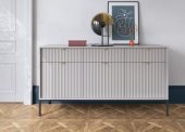 Комод Perfect Home Нова / Nova 3-дверний з 3 шухлядами і чорними ніжками KSZ154 Сірий (PFH-091242) Комод Perfect Home Нова / Nova 3-дверний з 3 шухлядами і чорними ніжками KSZ154 Сірий (PFH-091242)