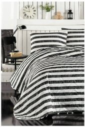 Покривало стьобане з наволочкою Hook 160х220 см siyah чорний