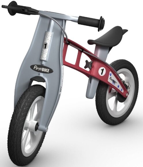 Firstbike Беговел Racing with brake Red