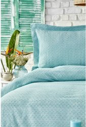 Покривало з наволочками Stella mint ментоловий 230х240 см євро svt-2000022254434
